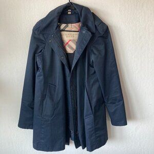Navy Burberry Brit Raincoat